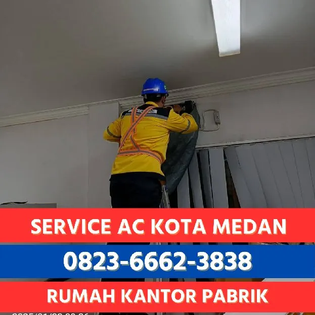 Jasa Service AC Kantor Medan Spesialis AC Split & Central 0823  6662  3838