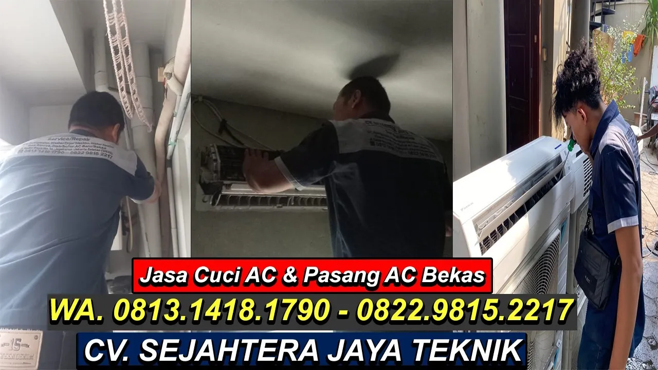 Jasa Service AC Daikin Panasonic Ciderum, Caringin, Kabiupaten Bogor, Terdekat - CV. Sejahtera Jaya Teknik