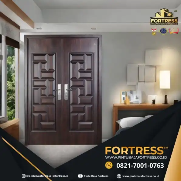 EKSKLUSIF..!! WA 0821 7001 0763 (FORTRESS) Pintu Kamar Besi Minimalis 1 Daun Di Garut