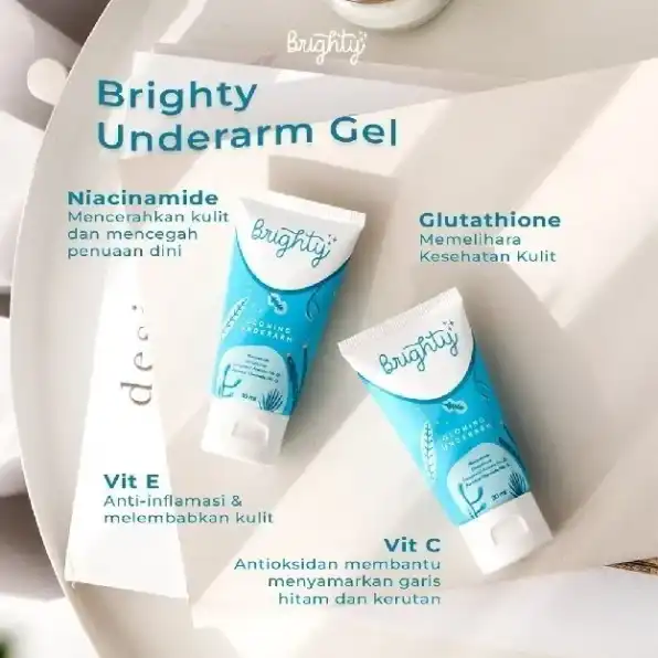 Brighty Glowing Underarm Pemutih Ketiak No.1 Di Indonesia Mencerahkan Memutihkan Pencerah Ketiak Sel