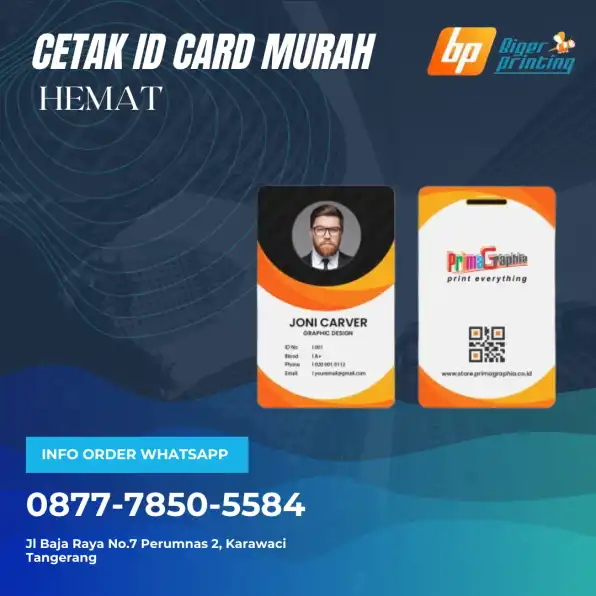 HEMAT, Wa./Call 0877-7850-5584, Cetak Id Card Murah, di ciledug Tangerang