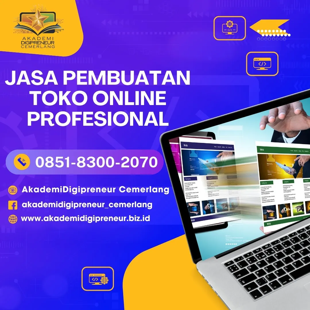 Jasa pembuatan toko online srengat