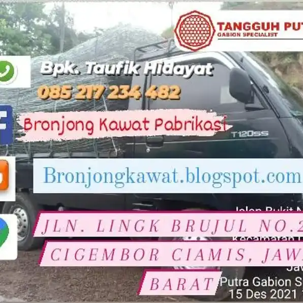 Murah !!! 085217234482, Jual Bronjong Kawat Pabrikasi di Gondanglegi, Malang