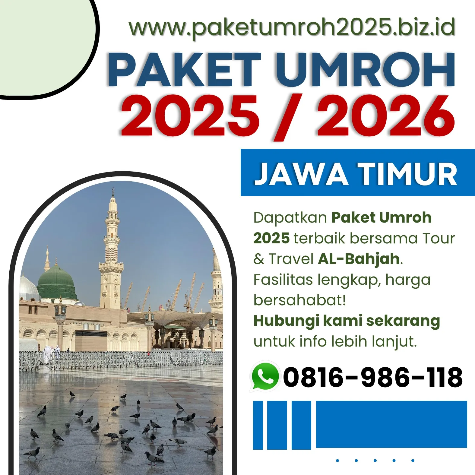 Paket Umroh Reguler 2025 Kasembon Malang AL Bahjah