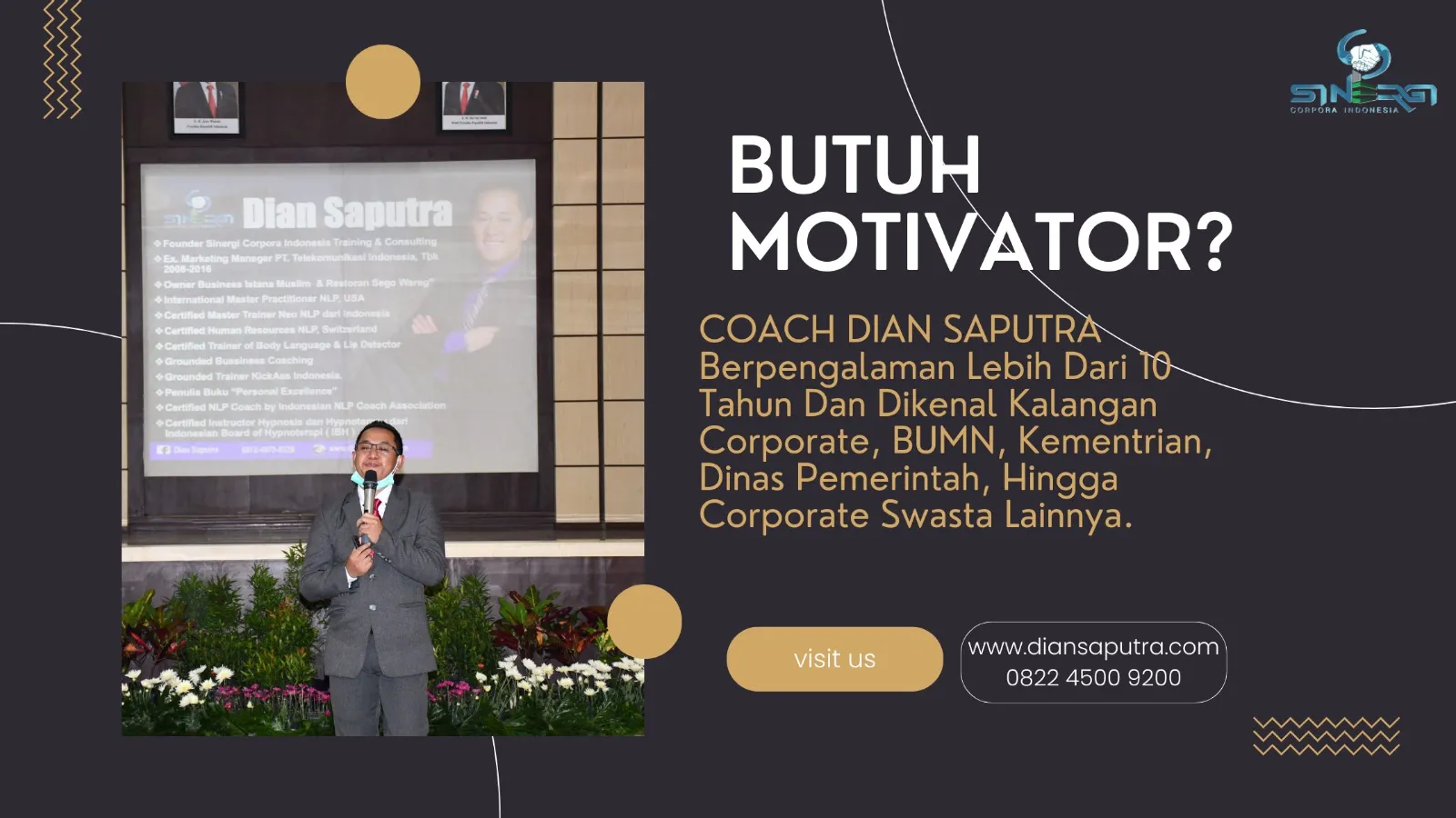 Motivator Jakarta Utara, Terpercaya & Solutif, Dian Saputra