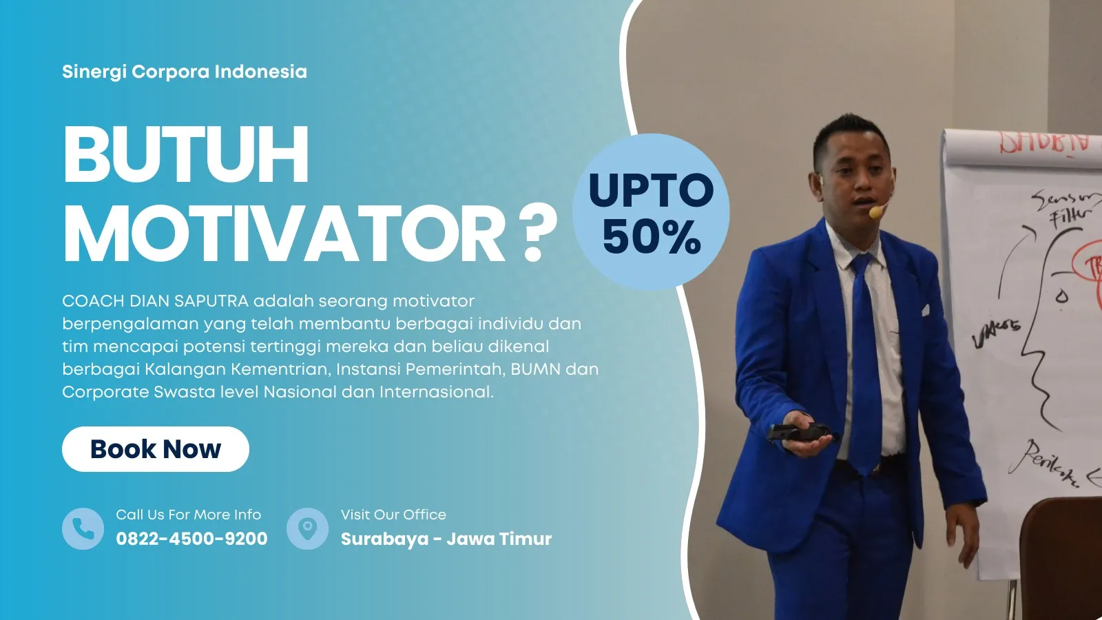 Jasa Motivator Surabaya, Terpercaya & Solutif, Dian Saputra