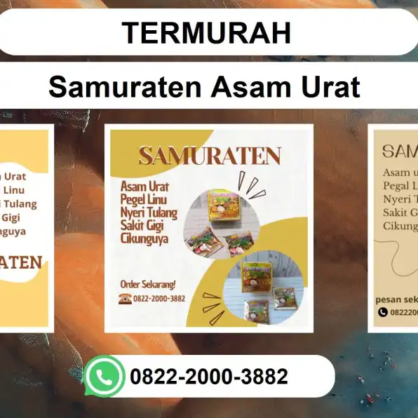 TERMURAH, 0822-2000-3882 DISTRIBUTOR Samuraten Asam urat Jombang