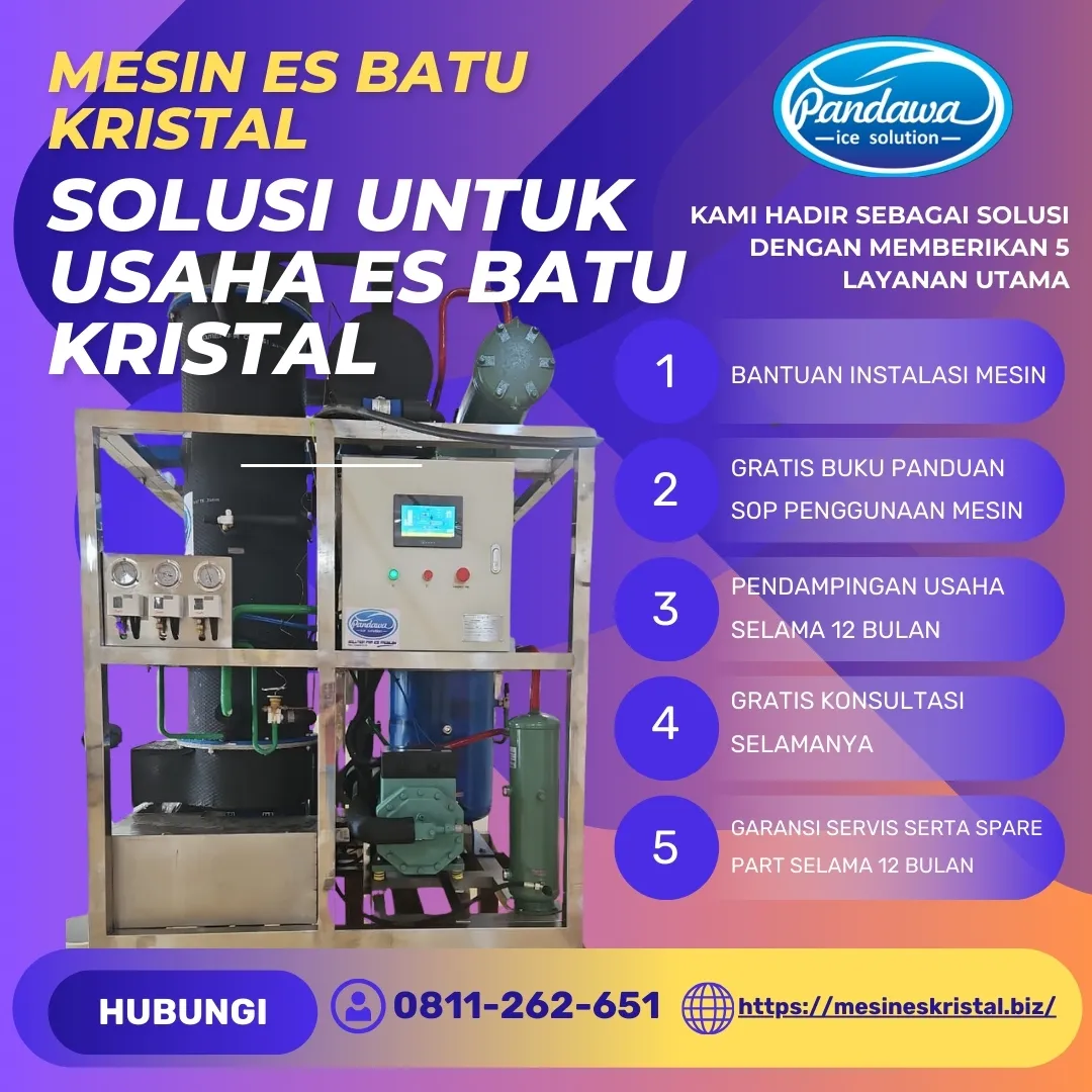 MESIN ES KRISTAL 1 TON, TORAJA UTARA SULSEL