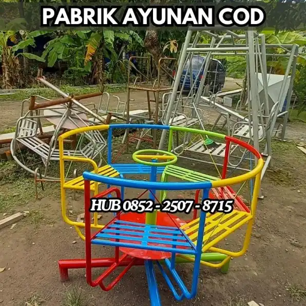 Hub 0852-2507-8715 STOK READY !! ayunan besi hollow Dan produsen playground Kec Pangatikan Garut  Bayar COD Free Ongkir