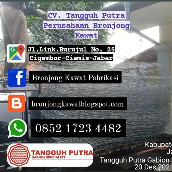 Sale !!! 085217234482, Harga Jual Bronjong Kawat Pabrikasi di Gedangan, Malang