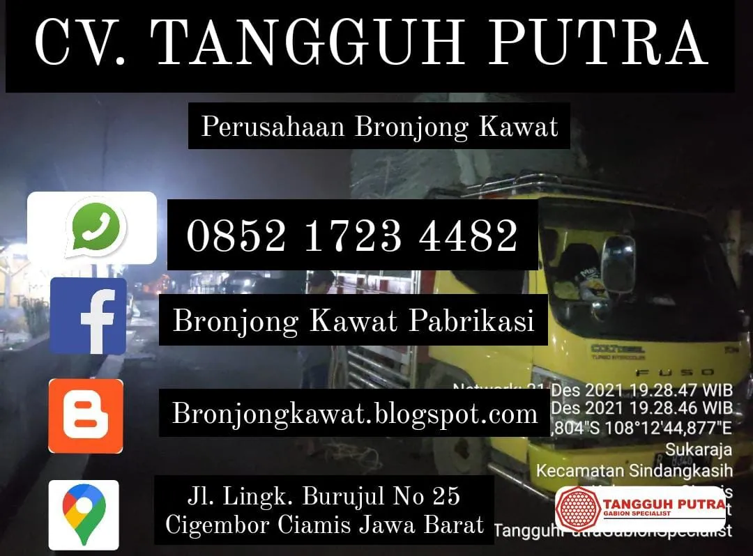 Promo !!! 085217234482, Harga Jual Bronjong Kawat di Pakisaji, Malang