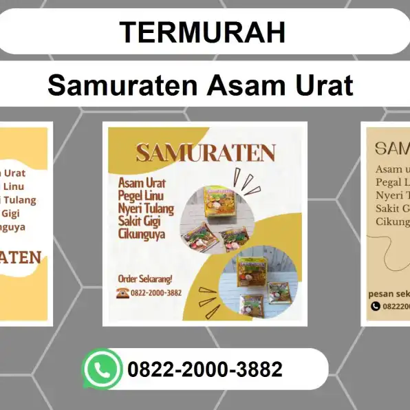 TERMURAH, 0822-2000-3882 DISTRIBUTOR Samuraten Asam urat Jayapura