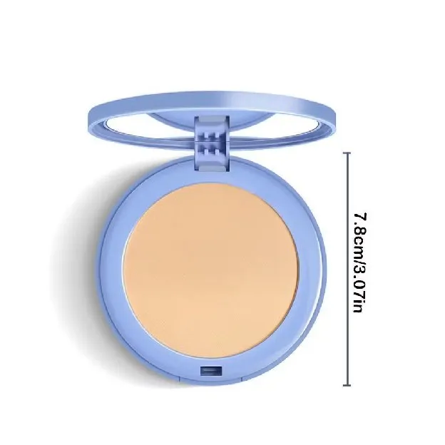 Oil Control Face Pressed Powder Matte Smooth Setting Powder Makeup With Puff