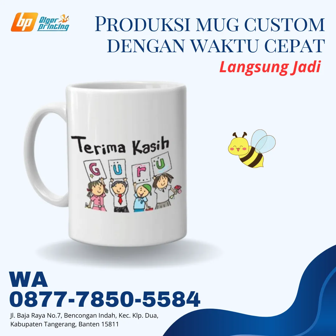 LANGSUNG JADI, Produksi mug costum dengan waktu cepat,di SETU TANGERANG SELATAN