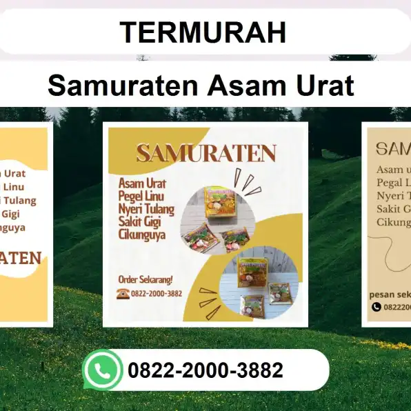 TERMURAH, 0822-2000-3882 DISTRIBUTOR Samuraten Asam Urat Mojokerto