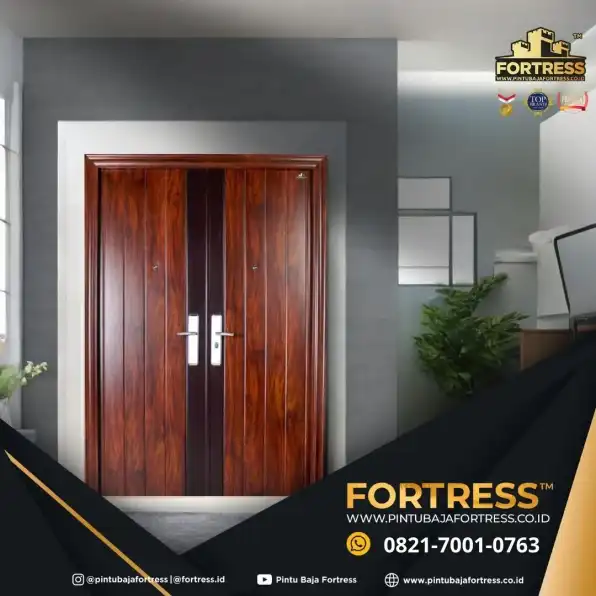 MODERN..!! WA 0821 7001 0763 (FORTRESS) Pintu Double Besi Rumah Minimalis Di Bekasi