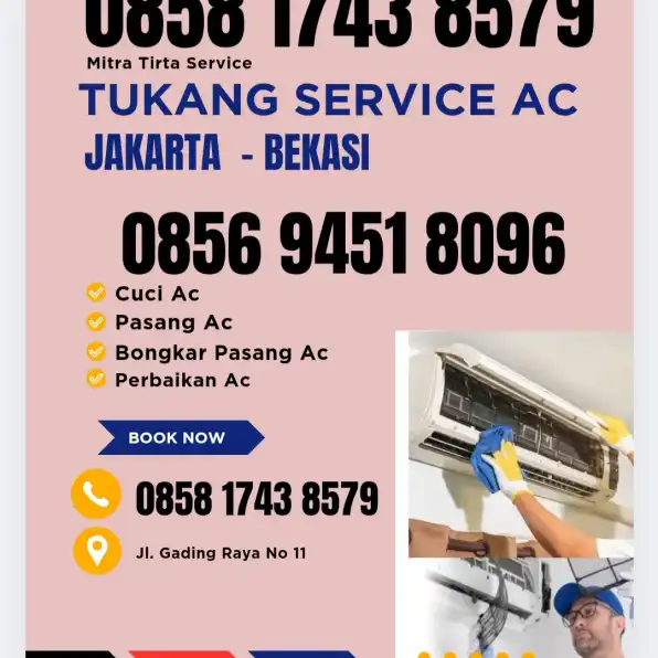 W.A 0858 1743 8579 Jasa Service Ac Cipinang Muara Jakarta Timur Profesional