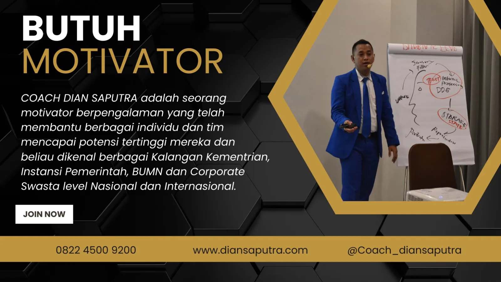 Motivator Gorontalo, Terpercaya & Solutif, Dian Saputra