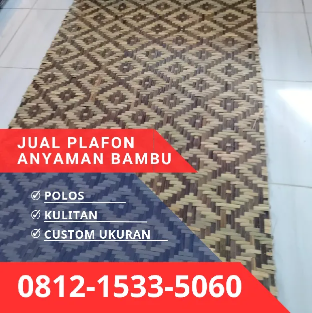 Jual Plafon Anyaman Bambu Bilik Depok 0812,1533,5060