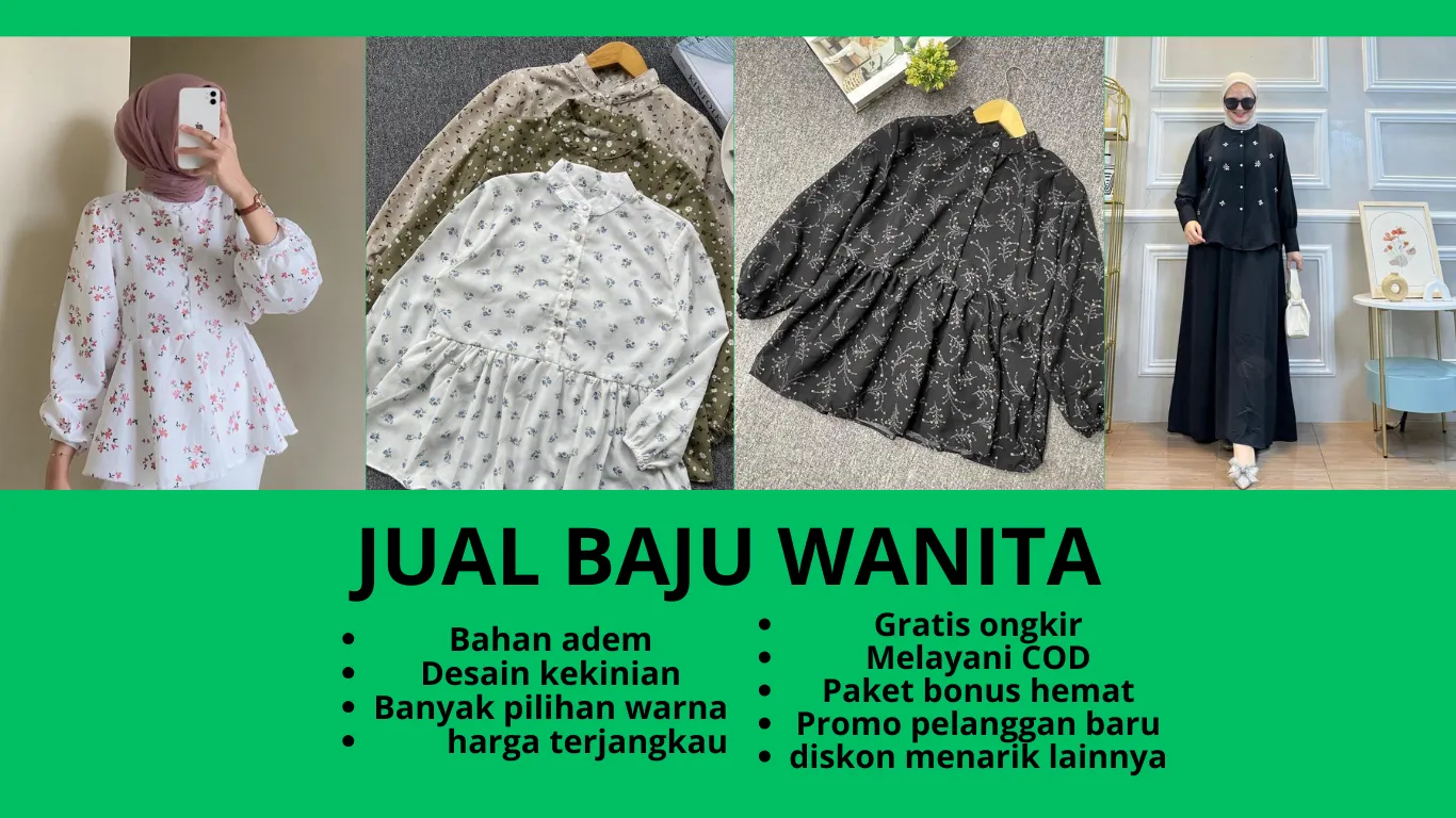 Cantik Instan Distributor Baju Wanita Untuk jualan online Harga terjangkau Pamekasan Medan