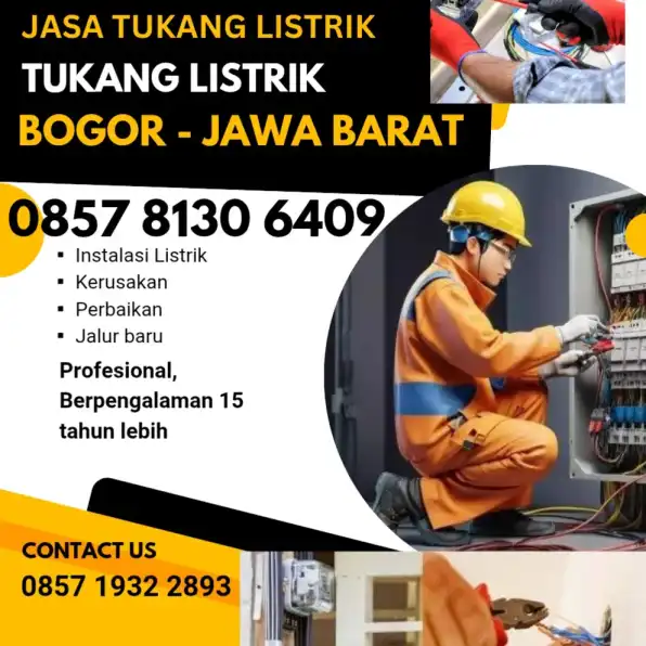 Layanan Tukang Listrik Daerah Bogor Jawa Barat 0857 8130 6409