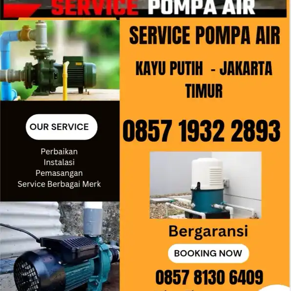 Tukang Service Pompa Air Daerah Kayu Putih Jakarta Timur 0857 1932 2893