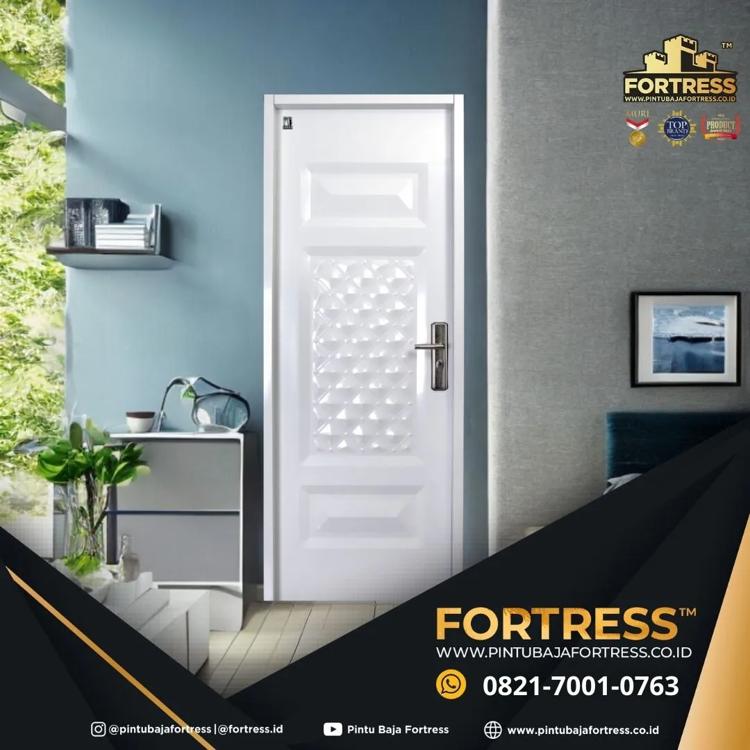 (FORTRESS) Pintu Kamar Motif Kayu Kupu Tarung Di Pontianak