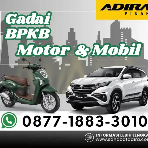 0877-1883-3010, Gadai BPKB Adira Tajur