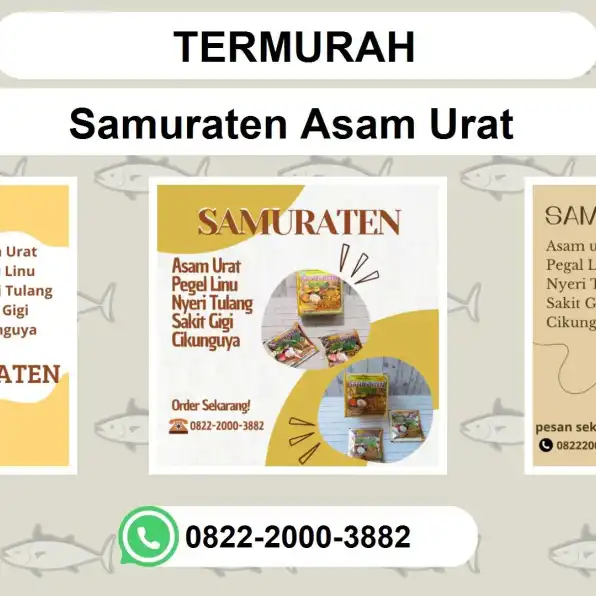 TERMURAH, 0822-2000-3882 DISTRIBUTOR Samuraten Asam urat Biak