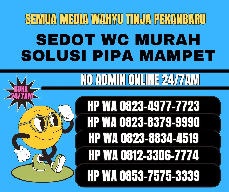 SEDOT WC DAN PERAWATAN PIPA AIR MAMPET PEKANBARU