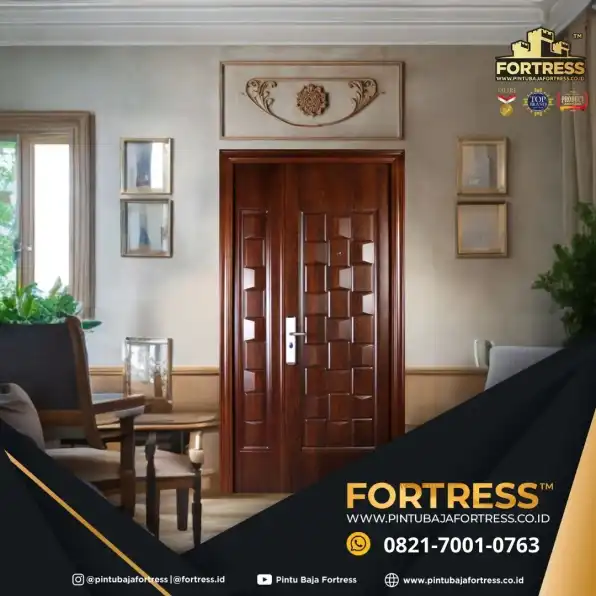 PREMIUM..!! WA 0821 7001 0763 (FORTRESS) Pintu Motif Kayu Sederhana Kupu Tarung Di Sambas