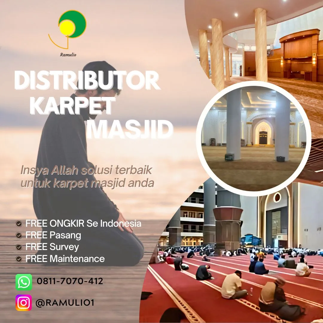 SUPER MURAH, Pabrik Karpet Masjid Tebal Barito Selatan, Distributor Karpet Masjid Kediri Gorontalo