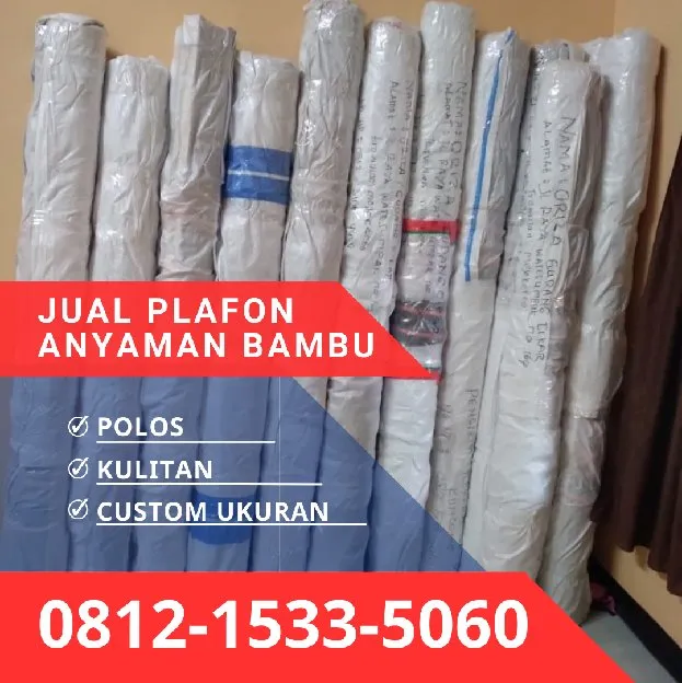 Jual Plafon Anyaman Bambu Bilik Jakarta Pusat 0812,1533,5060