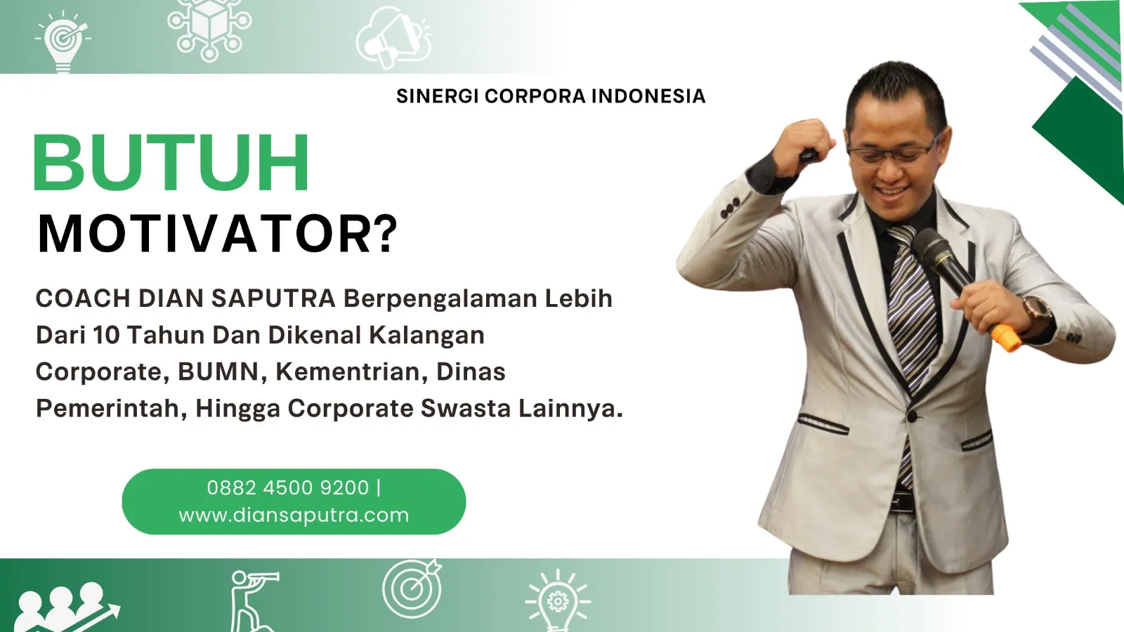 Motivator Jakarta Pusat, Terpercaya & Solutif, Dian Saputra