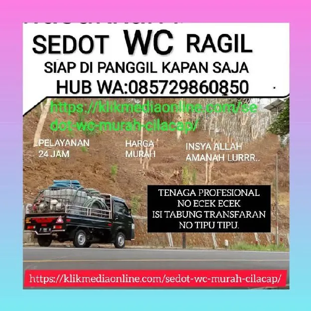 Jasa sedot Wc Adipala Cilacap 0812-2662-7159 Ragil