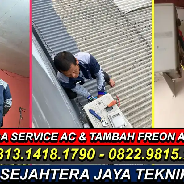 WA. 0822.9815.2217 - 0813.1418.1790 Jasa Service AC, Cuci AC, Bongkar Pasang AC Cinangka, Sawangan, Depok Terdekat – CV. Sejahtera Jaya Teknik