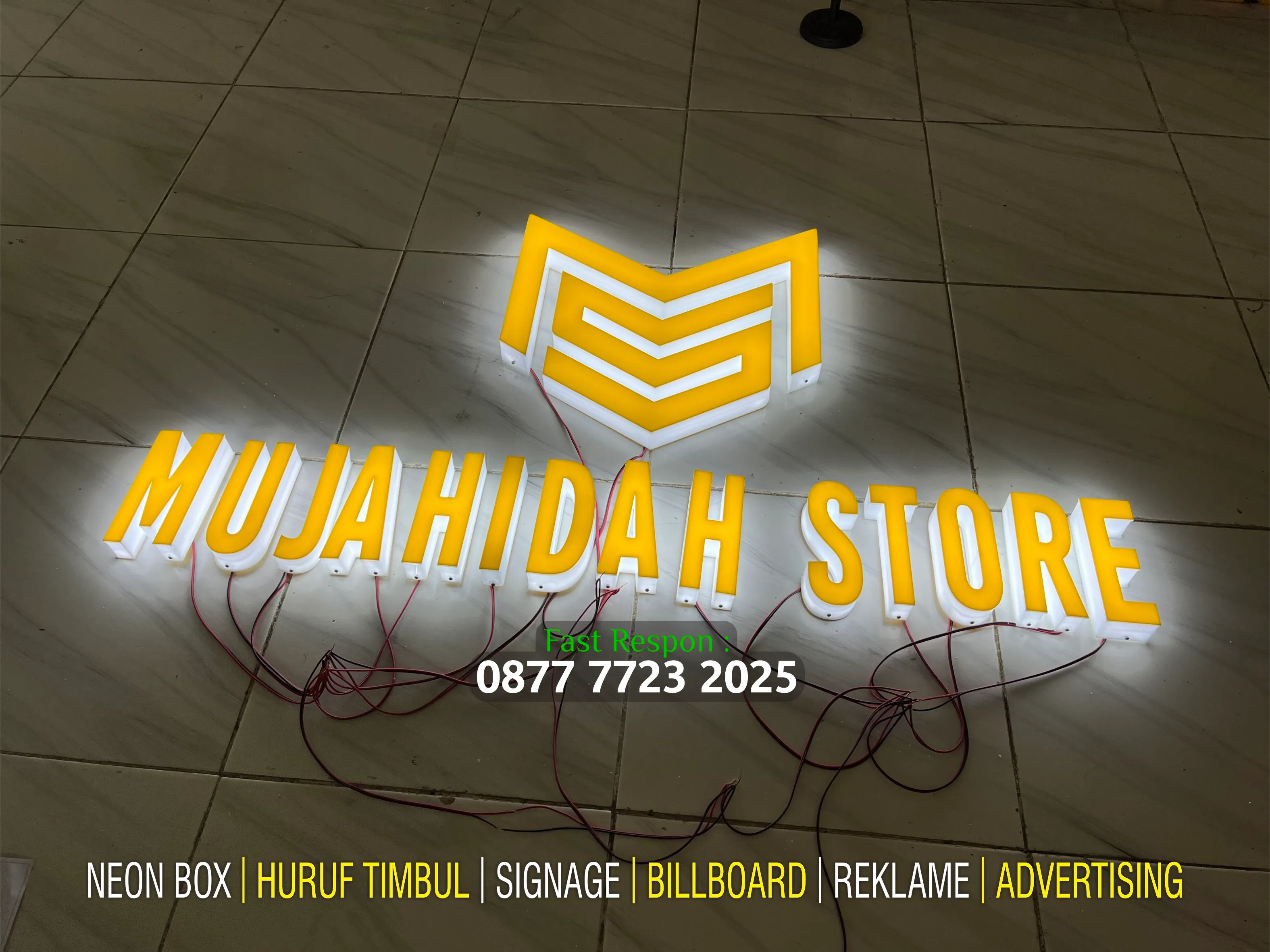 Jasa Pembuatan Logo Huruf Timbul Akrilik Cimahi