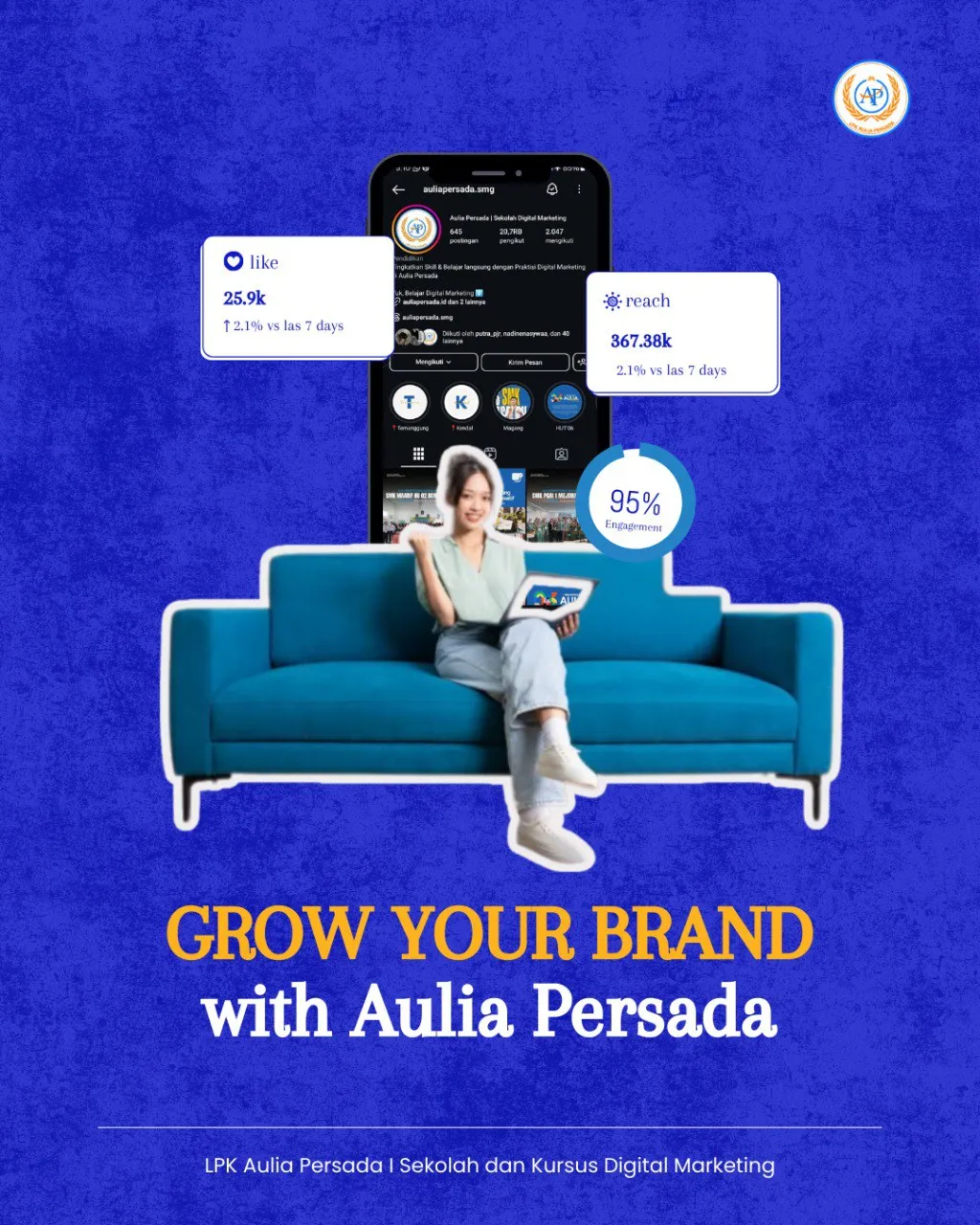 belajar digital marketing LPK Aulia Persada