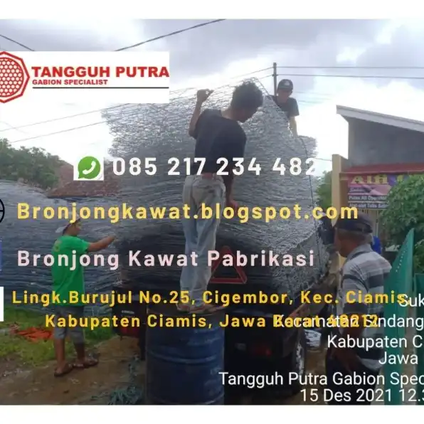 Diskon !!! 085217234482, Agen Bronjong Kawat Pabrikasi di Dau, Malang