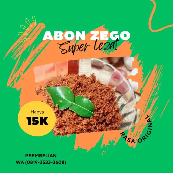 Aromatik 0819-3533-3608 Supplier Abon Cakalang Abon Tongkol Dengan Serundeng Isi Makanan  Berau Bekasi Abon Zego