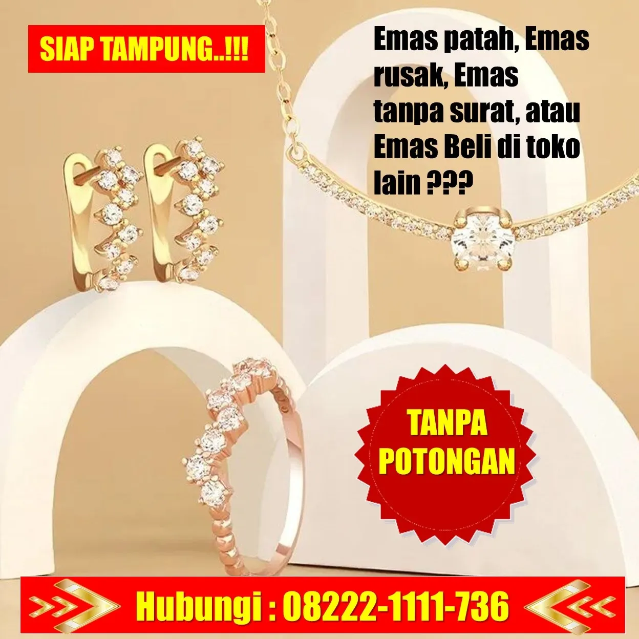 TANPA POTONGAN, Harga Jual Beli Emas Cukim Tebo