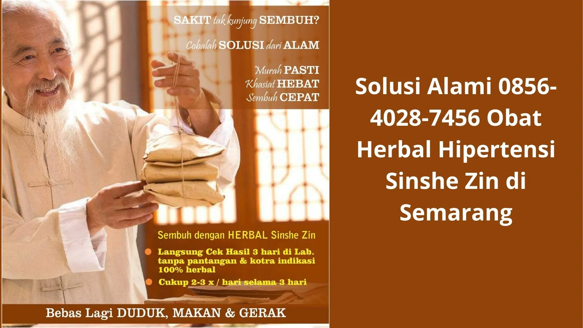 Obat Alami 0856-4028-7456 Obat Herbal Hipertensi Sinshe Zin di Semarang