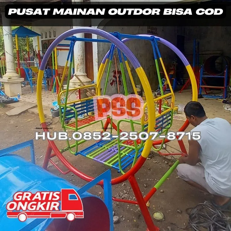 Contoh Ayunan Besi Custom Dan Perosotan Anak Kec Karangasem Karangasem bali