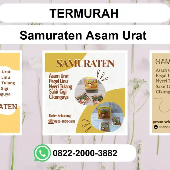 TERMURAH, 0822-2000-3882 DISTRIBUTOR Samuraten Asam urat Cilacap