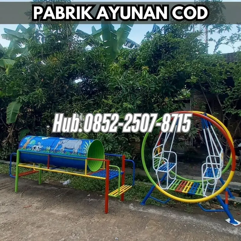 Hub 0852-2507-8715 DIJAMIN AMAN ! ayunan besi bulat besar Dan mainan playground Kec Dukuhwaru Tegal Bayar COD Free Ongkir