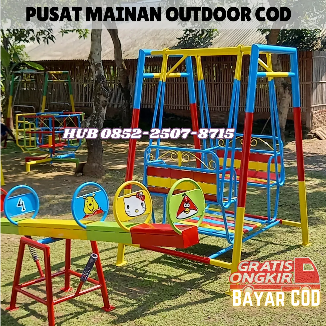 Contoh ayunan besi anak Untuk Taman Rumah Belakang Kec Kebon Sari Madiun