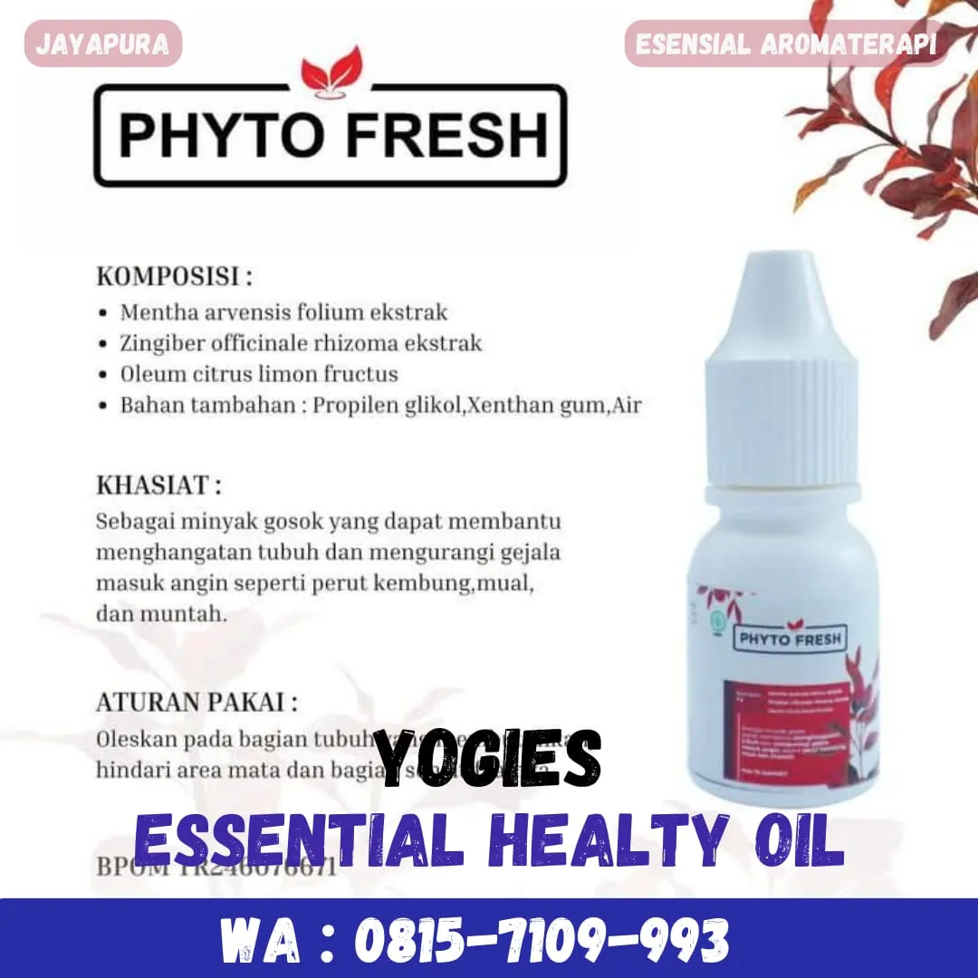 YOGIES, Pusat Distributor Minyak terapi dengan aroma alami Kota Jayapura