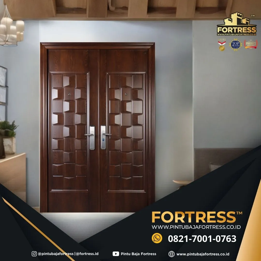 MEWAH..!! WA 0821 7001 0763 (FORTRESS) Pintu Minimalis Baja Ringan 1 Daun Di Ciamis