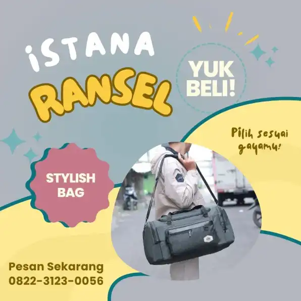 Trendy 0822-3123-0056 Harga Ransel Wanita Ransel Fashion Kegiatan Outdoor Tegal Ambon ISTANA RANSEL