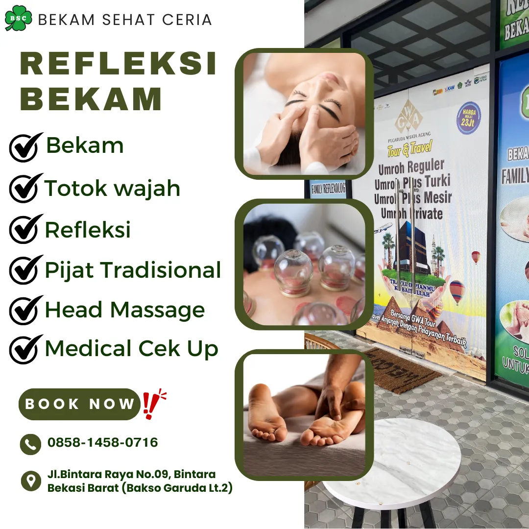 Klinik Bekam Bersertifikat Bekasi, Tukang Urut & Pijat Refleksi Profesional di Bekasi